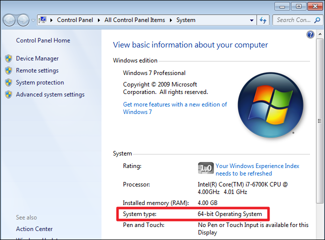 windows 10 32bit version